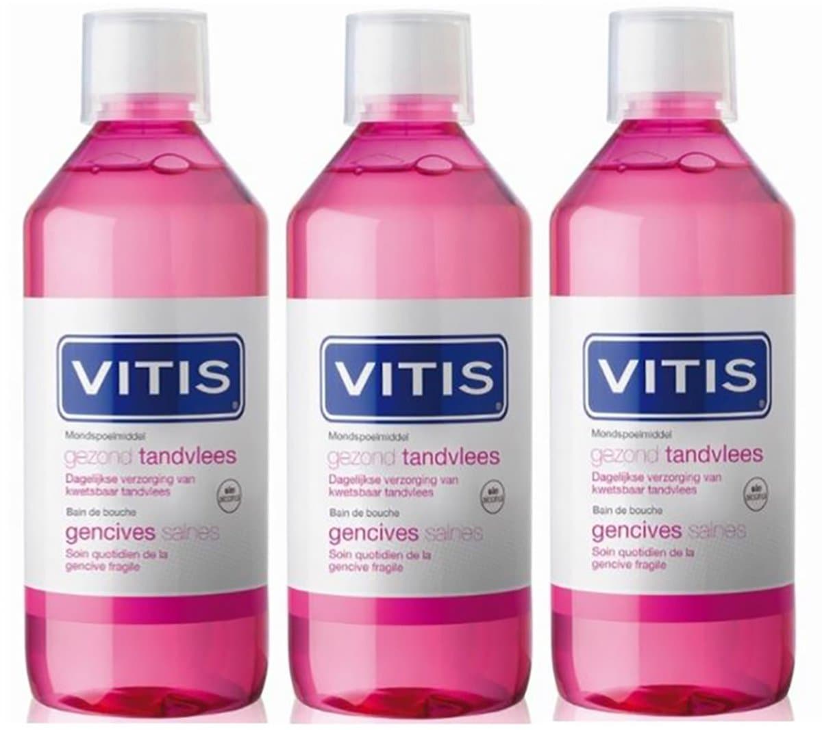 Vitis gezond tandvlees mondspoelmiddel 3x500ml
