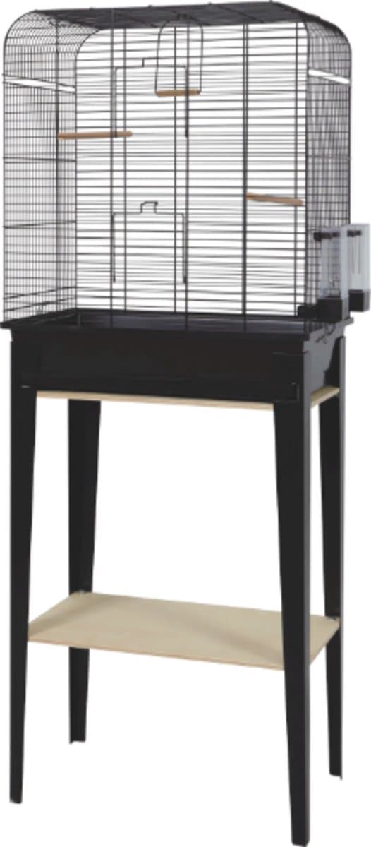 Zolux vogelkooi chic loft met meubel zwart
