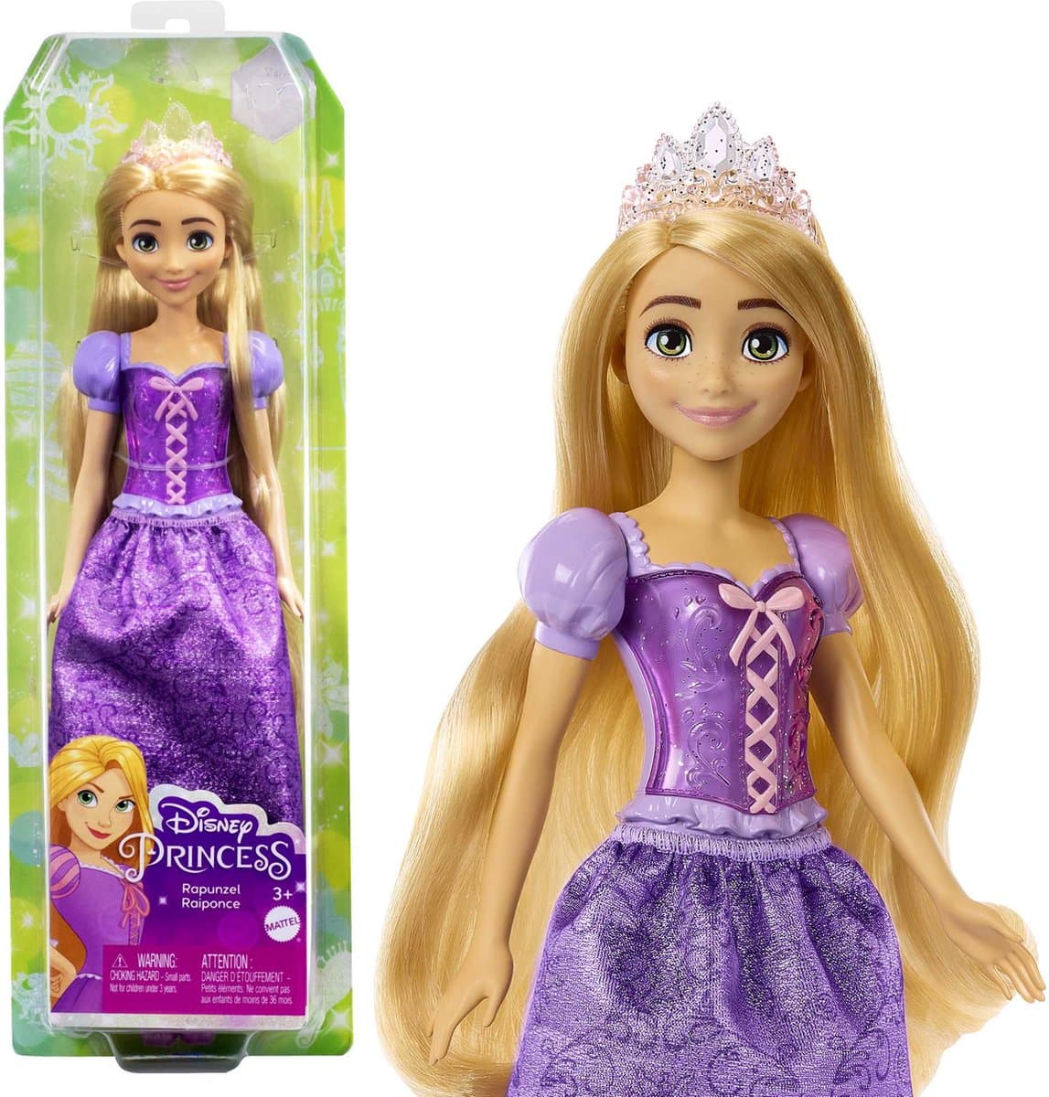 Disney Princess Rapunzel modepop - 28 cm, beweegbaar