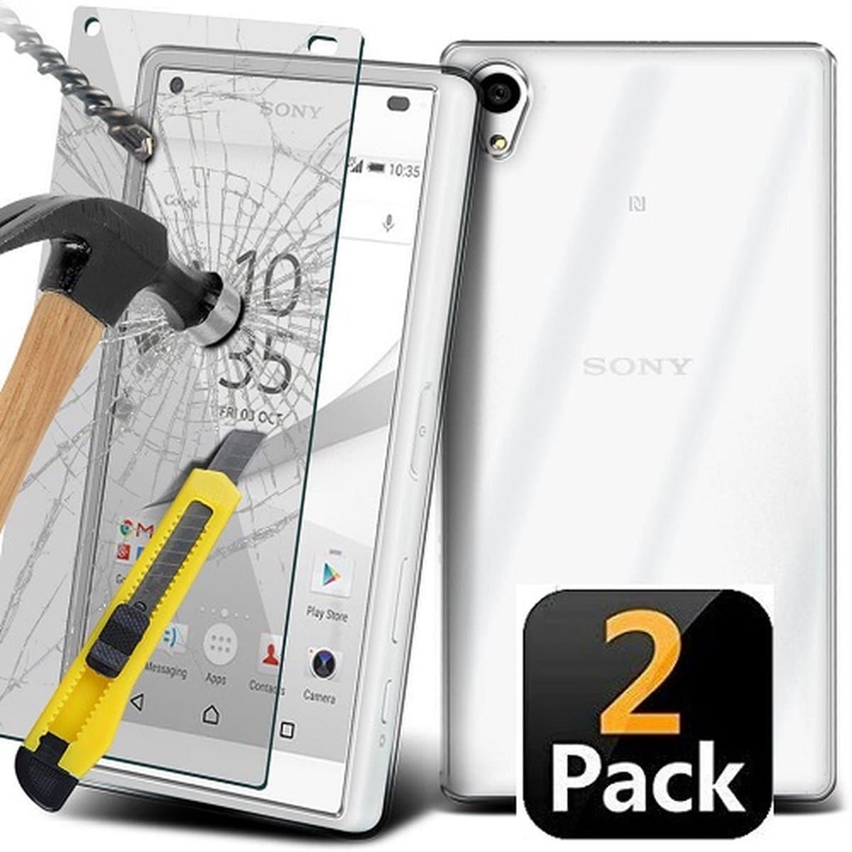 Sony Xperia Z3 Compact Screenprotector Beschermglas 2x