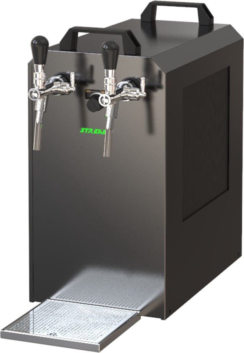 Complete set - Biertap - STREAM 80K bierkoffer, doorstroomkoeler, 2-lijns droge koeler, Type M, zonder