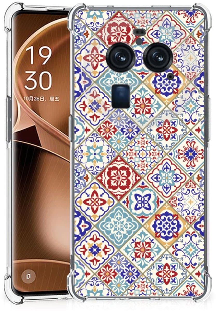 OPPO Find X6 Pro Anti-Shock Hoesje Tiles Color