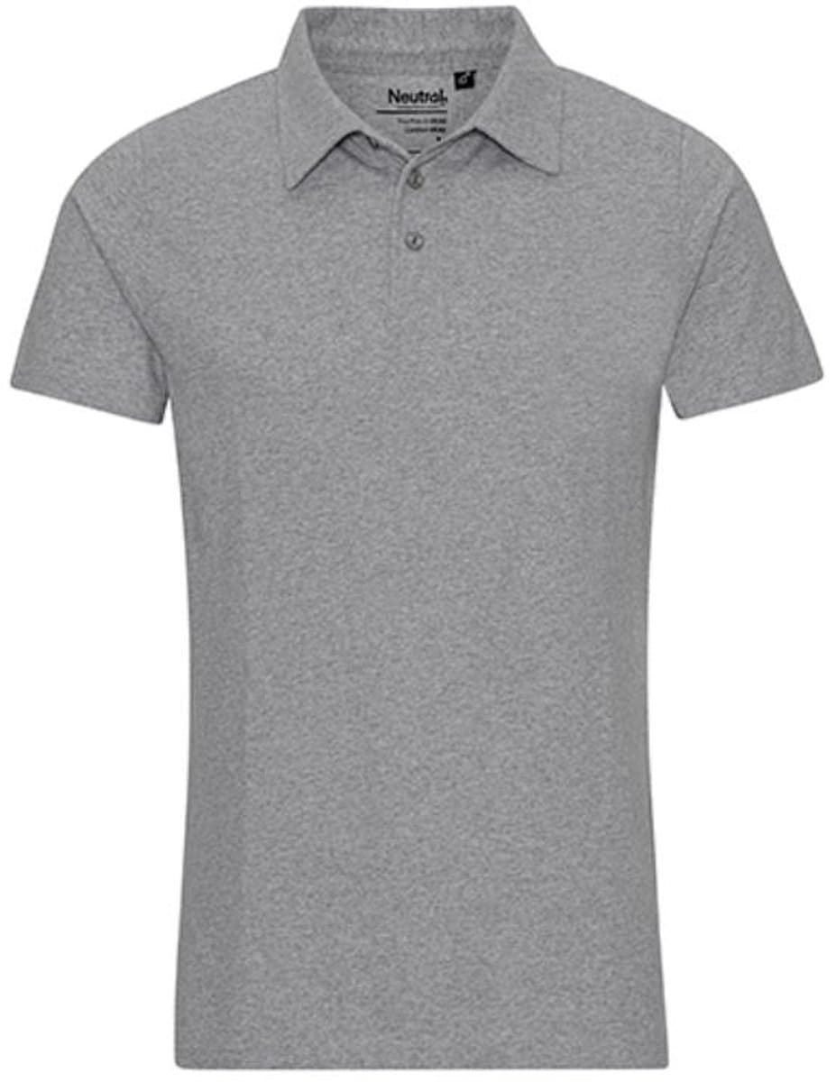 Neutral - Recycled Polo Katoen - Grey Melange maat XL