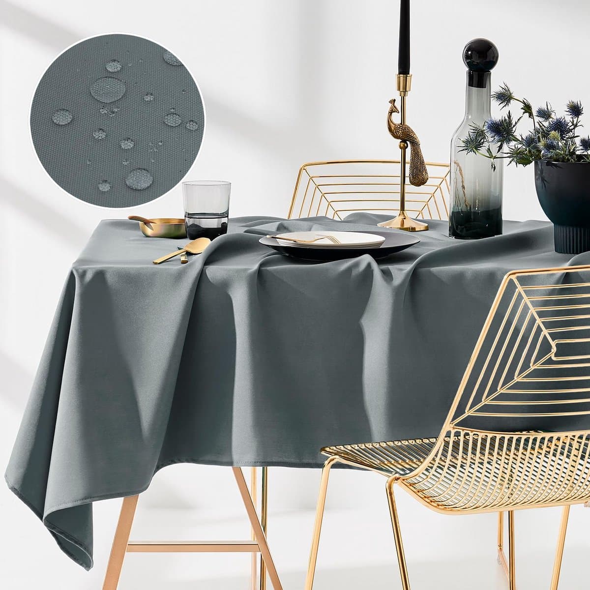 My Ninki ® Tafelkleed Met Vlekbescherming en Waterafstotende Eigenschappen Voor Elegante Tafeldecoratie