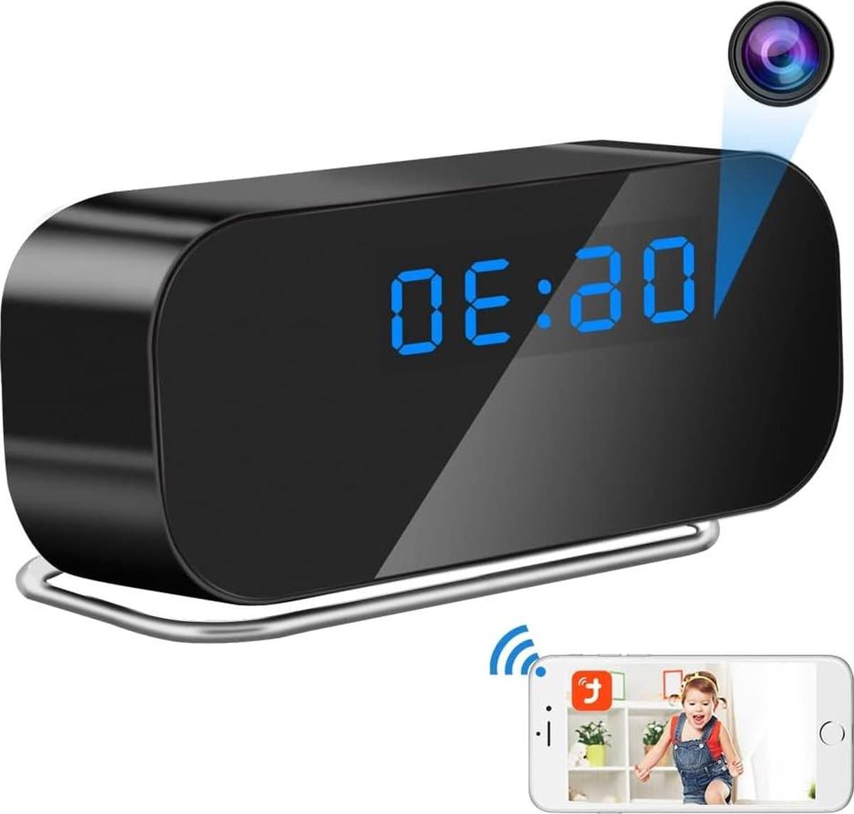 Spy Camera - Bewakingscamera - Spycam Klok 24 G 5 G Wifi Verborgen Camera Nachtzicht Bewegingsdetectie Discrete Spionagecamera 120 Graden Groothoek 1080p HD-videoweergave Online
