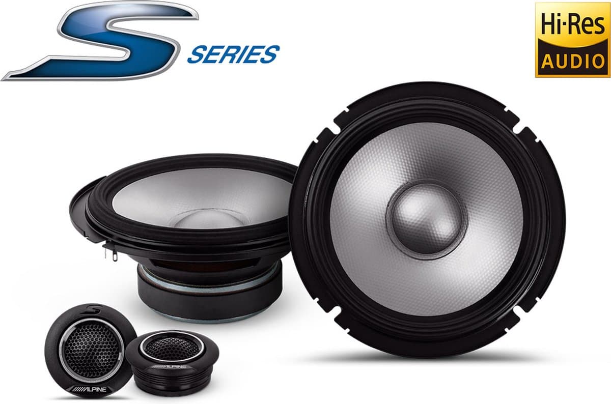 Alpine S2-S65C - Autospeaker - 16,5cm composet - 2 weg - 80 Watt RMS - 165mm luidsprekers