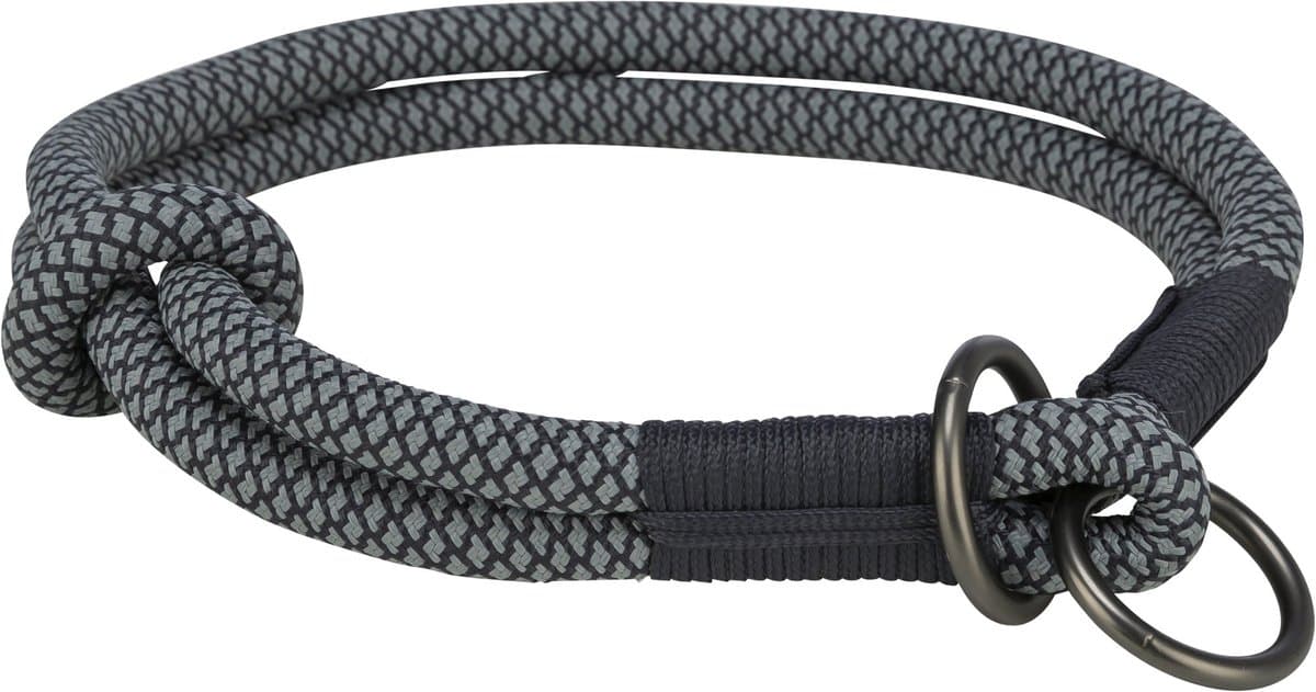 Trixie Jollypaw HB halfslip halsband zwart/grijs 40 x 1 cm
