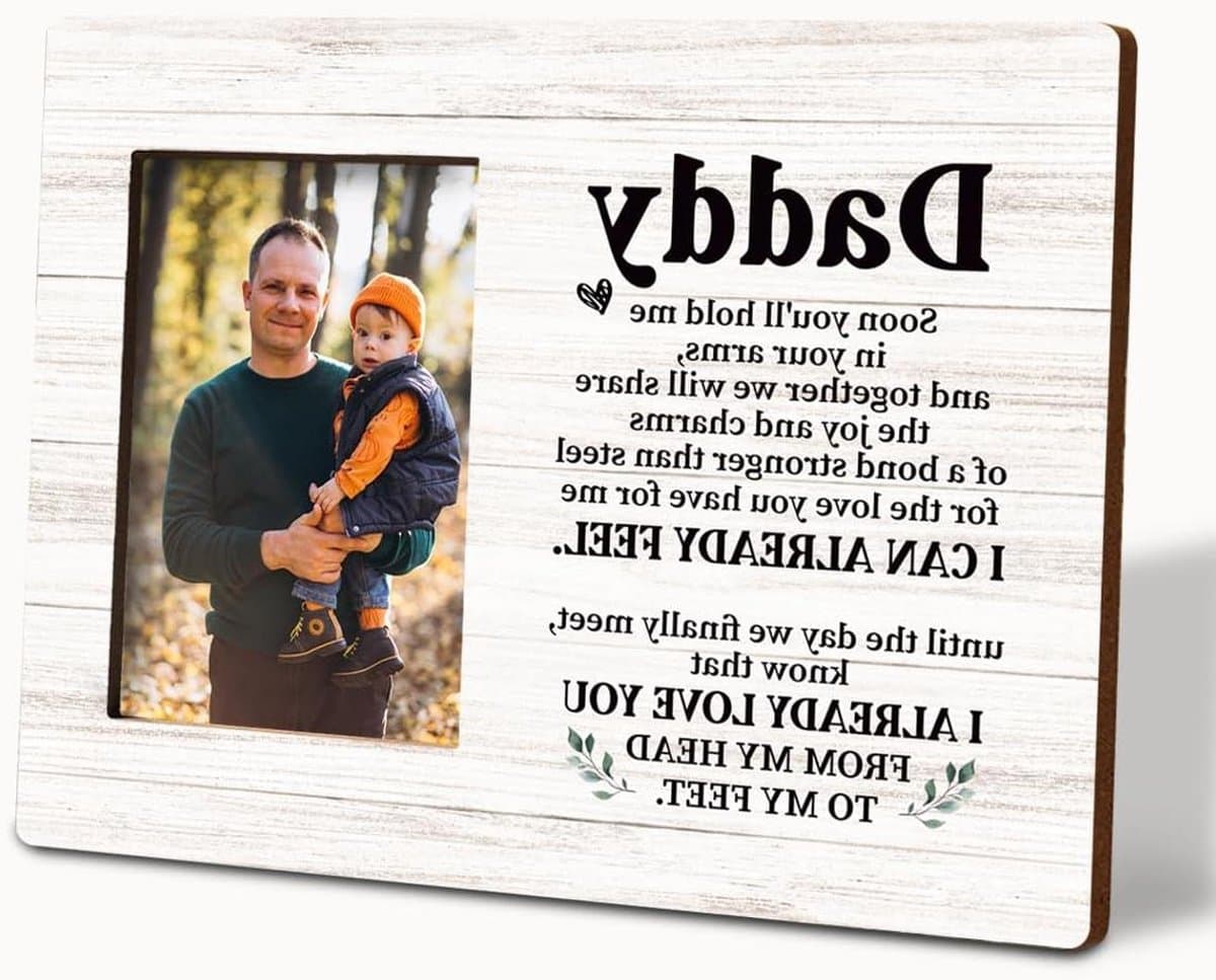 Fotolijst Hout - Lijst Rustiek - Foto Tonen - Met Emotionele Tekst - 10x8 inch - Niet gespecificeerd