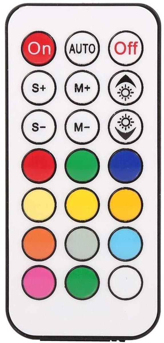 Cosensi - Dailygoody - RGB LED-controller - Draadloze Afstandsbediening - Eenvoudige installatie - 12V - Mini IR afstandsbediening - Geschikt voor LED-stripverl...