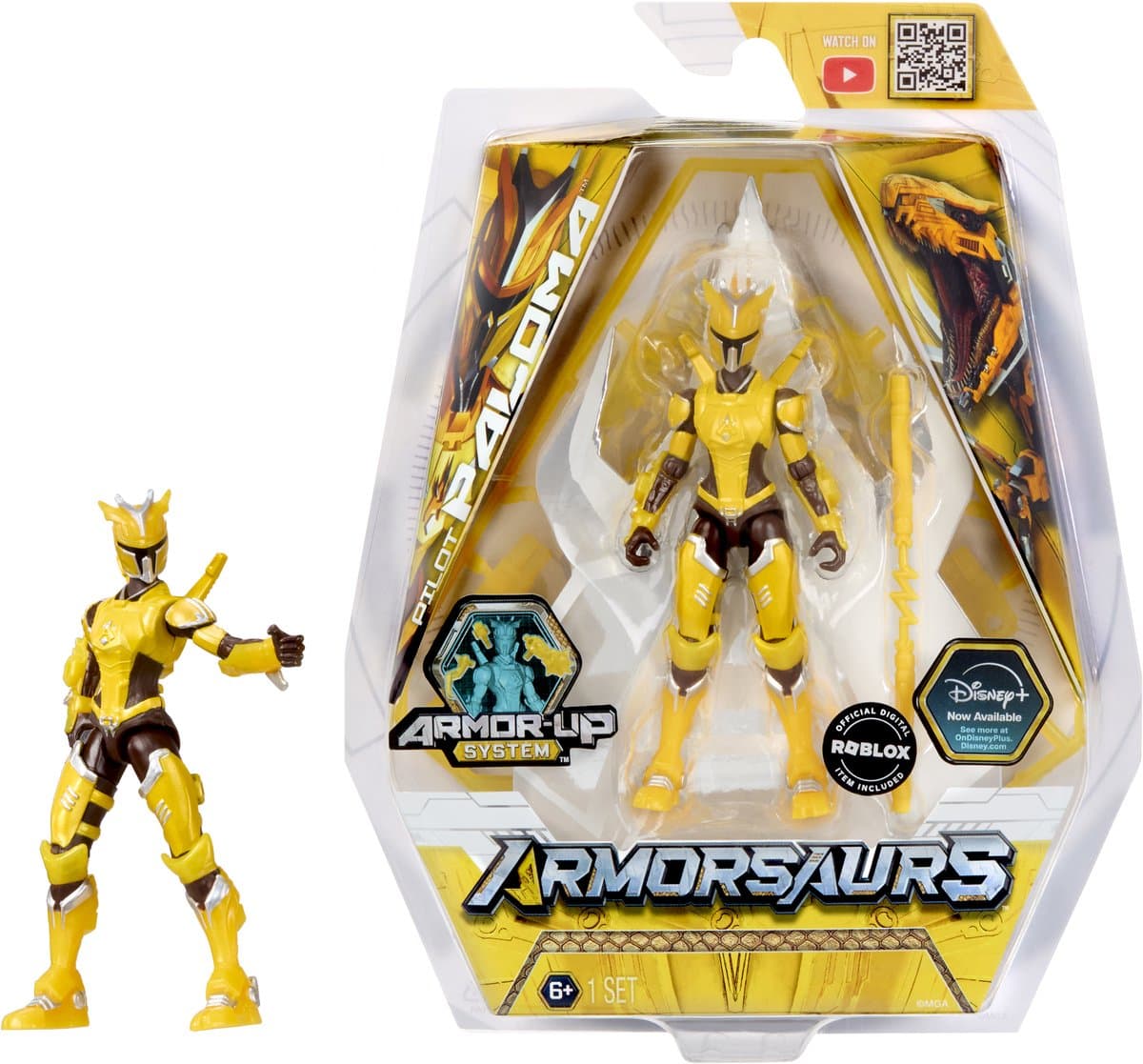 Armorsaurs-actiefiguurtje Velociraptor-bestuurder (Paloma Silva)