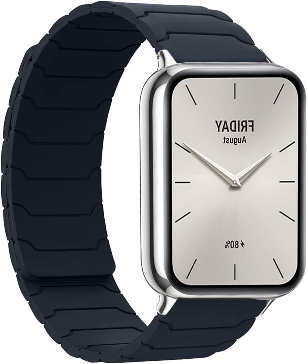 Verstelbare Magnetische Sportband voor Smartwatch en Smartband, Sterk Siliconen Materiaal voor Dames en Heren, Geschikt voor Diverse Modellen