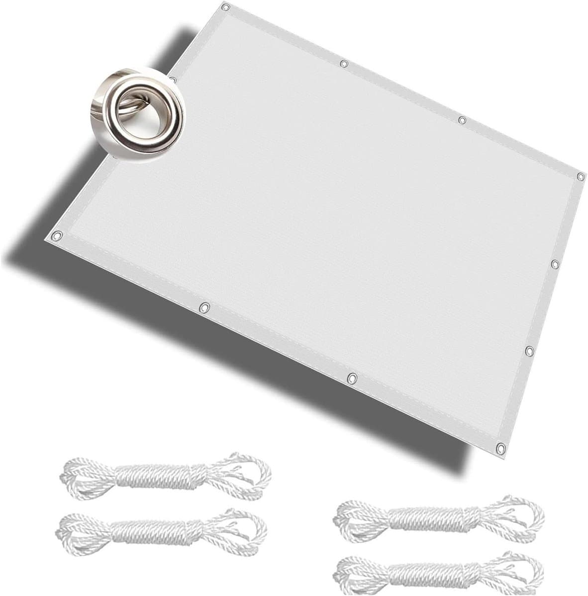 Schaduwdoek Waterdicht - Zonwering Zeil - Buiten Leven - 98% UV Bescherming - 1.2 x 2.2 Meter - Wit