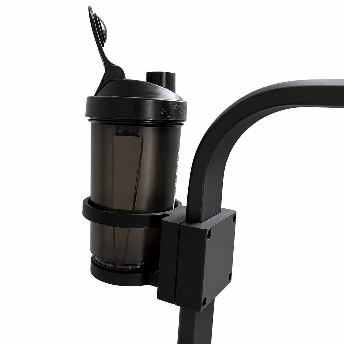 Universele Bekerhouder Voor Loopband - Fitness Drinkhouder Met Klembevestiging - Waterfles Houder Voor Treadmill - Sport Accessoire Voor Thuis Fitness - Stevig En Duurzaam Design - Zwart