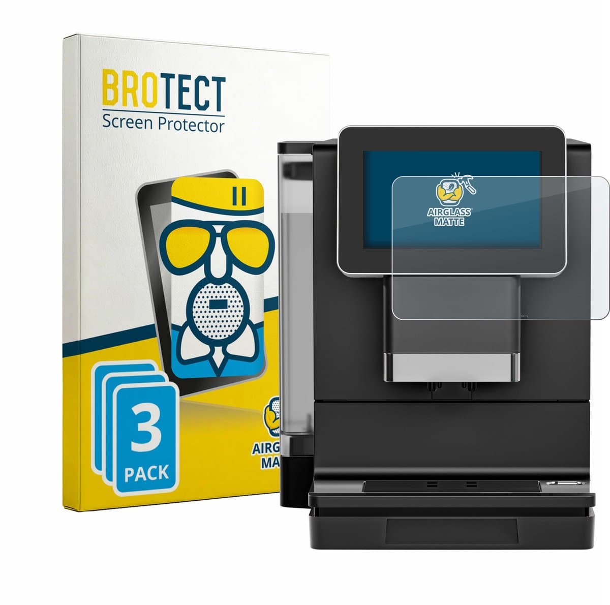 BROTECT - Screenprotector voor Nivona NIVO 9101 / 9103 - Folie Beschermfolie Beschermglas matte 3 Stuks