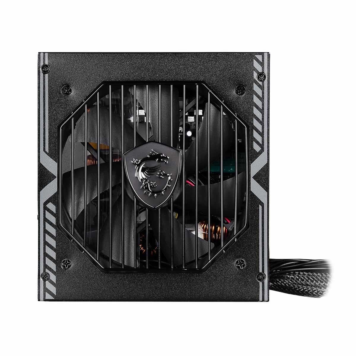 MSI MAG A650BN voeding, 650 W, 80 Plus Bronze, niet-modulair, 20+4-pins ATX, zwart