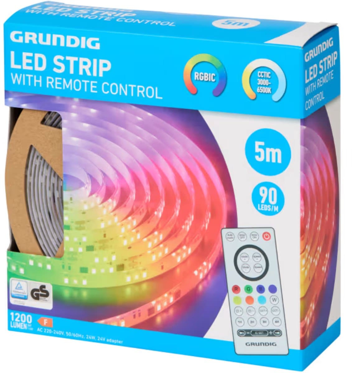 Grundig ledstrip met afstandsbediening - 5 Meter