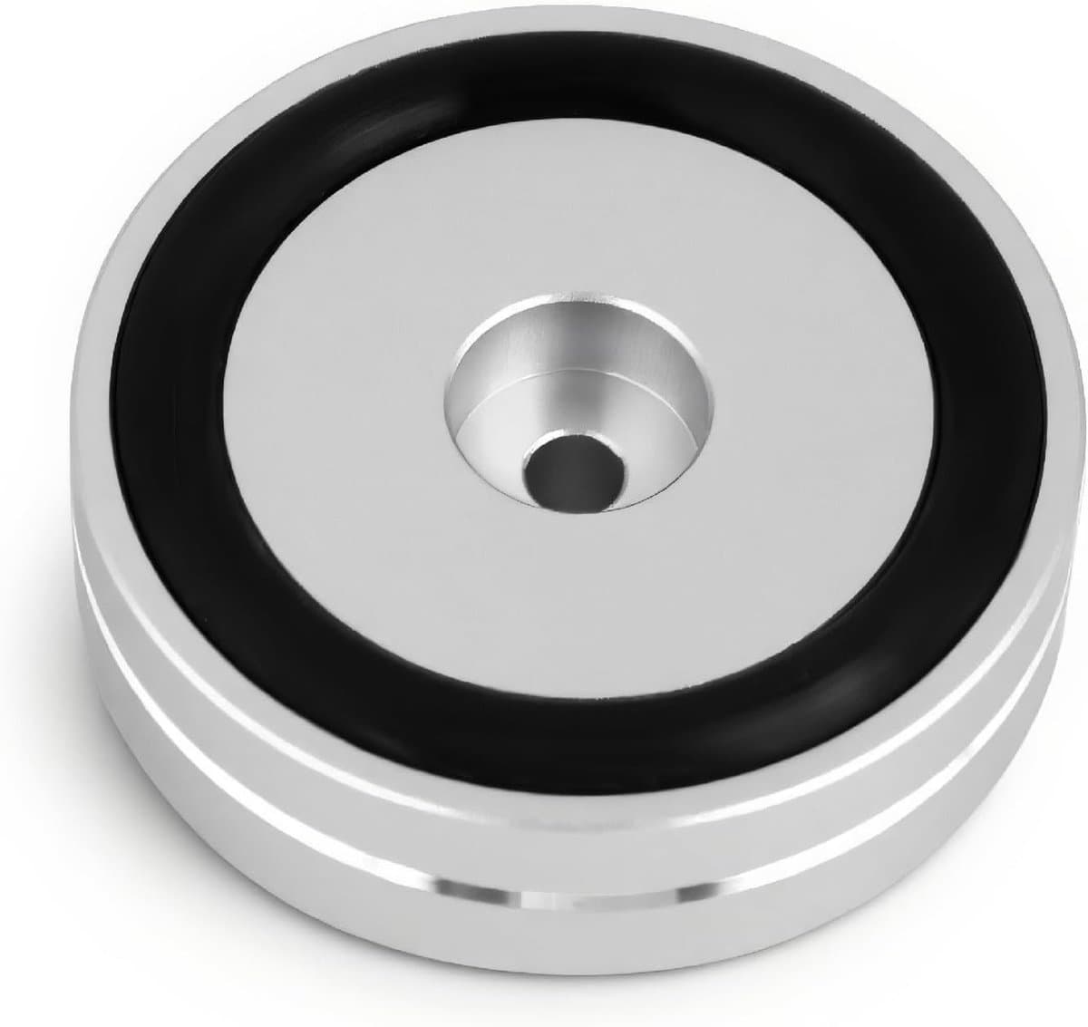 Aluminium poten voor luidsprekers met spikes, schokabsorberende pads en isolatiematten, 50x15mm universeel ontwerp voor optimale geluidskwaliteit