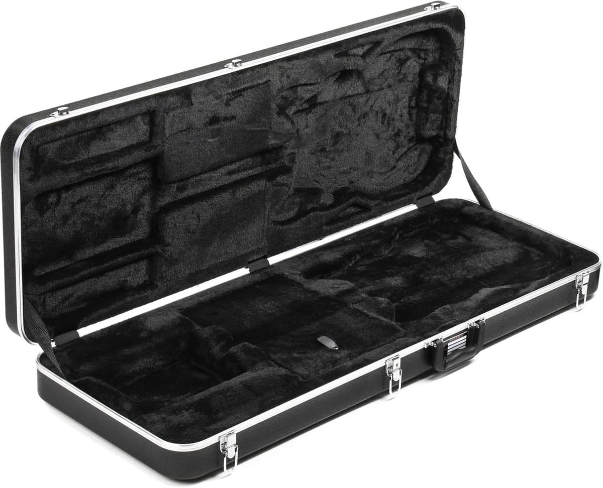 Gitaarkoffer - Instrumenten koffer - Transport en opslag - Ambidexter ontwerp - 111 cm lengte - Zwart