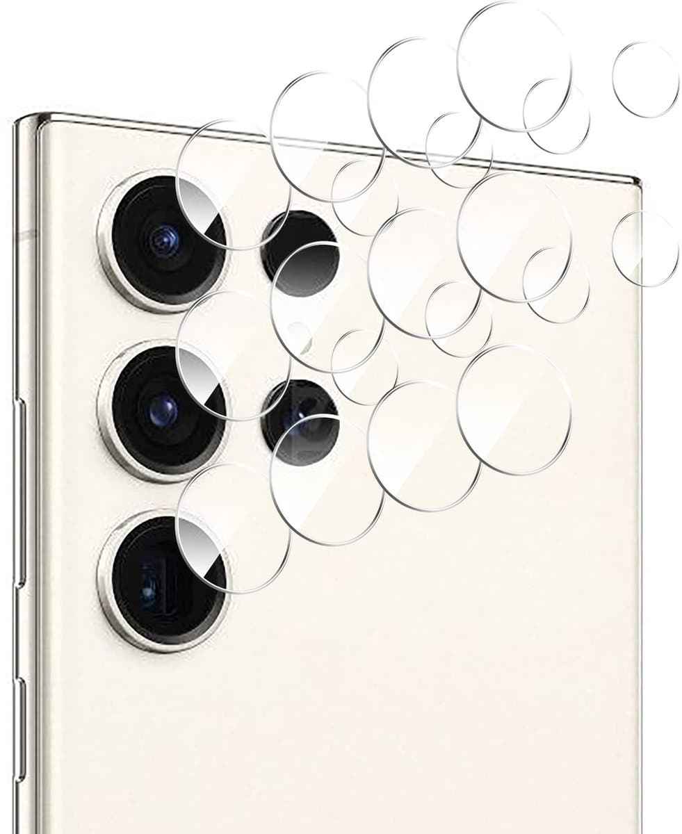 Dailygoody - Ultradunne cameralensbeschermer - HD gehard glas - Bescherming - Samsung Galaxy S23 Ultra - 4-pack - Kwaliteit voor smartphone