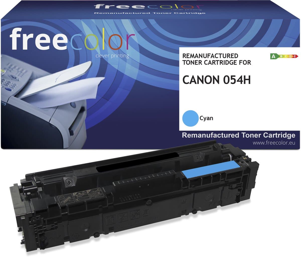 CANON 054H - toner FREECOLOR - HC- Cyan 6000p