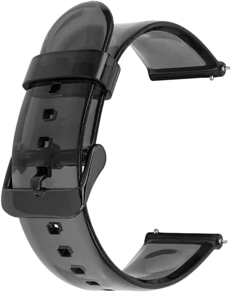 Transparante Horlogeband voor Samsung Galaxy Watch Active 2 en Galaxy Watch 4 - 20mm Siliconen Polsband voor Comfort en Duurzaamheid