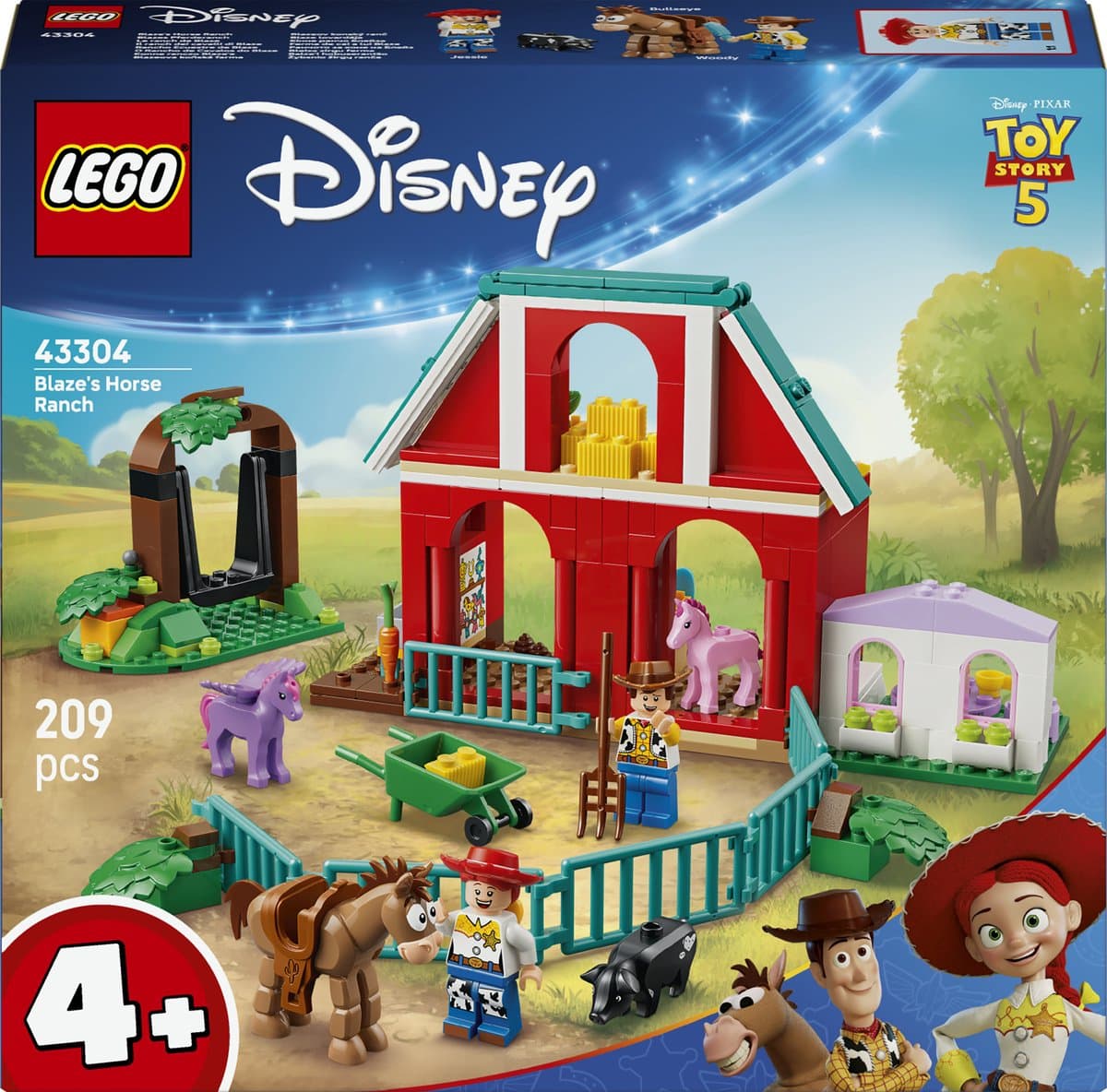 LEGO Disney Pixar 43304 Blaze's Paardenranch