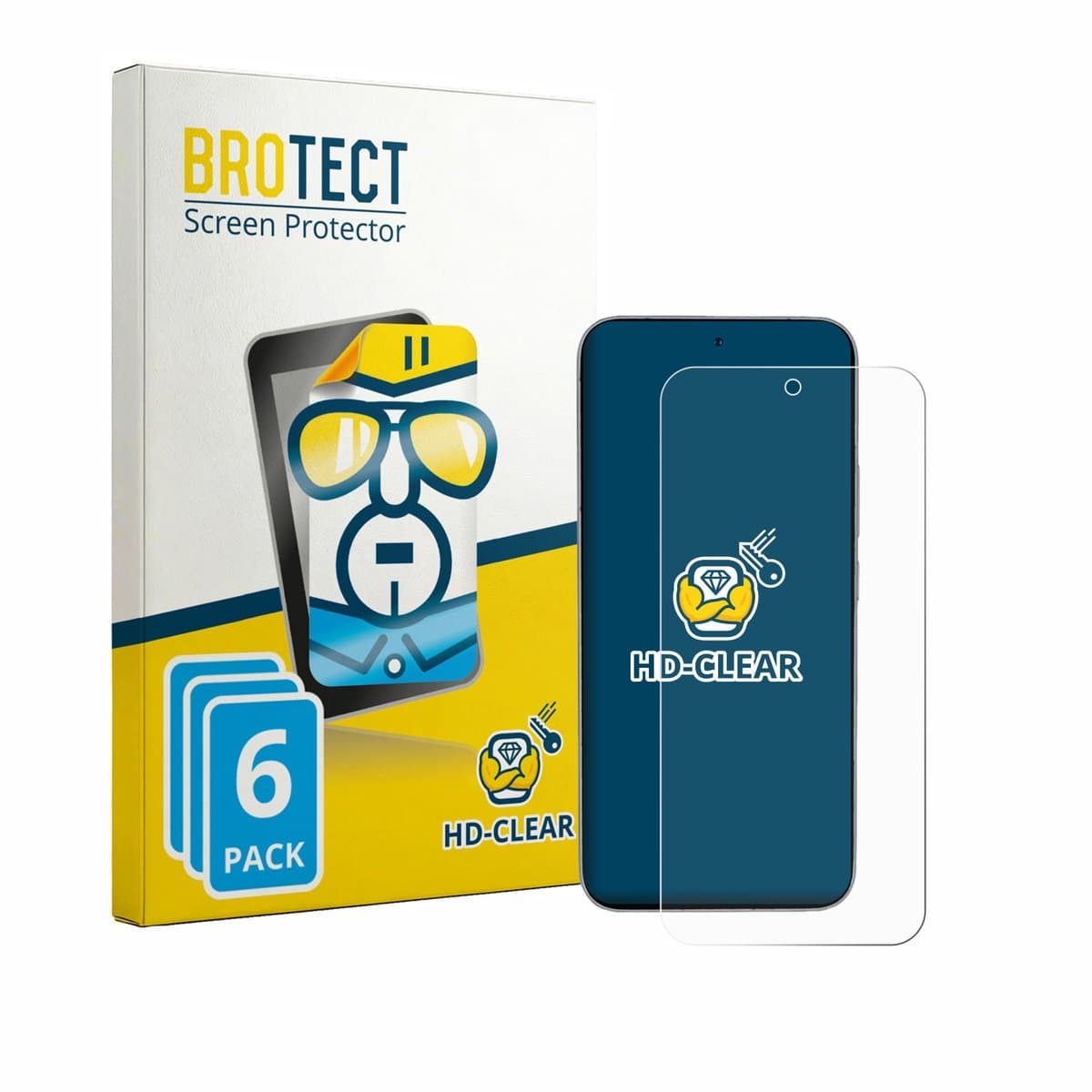 BROTECT - Screenprotector voor Vivo iQOO 15 Ultra - Folie Beschermfolie transparant 6 Stuks