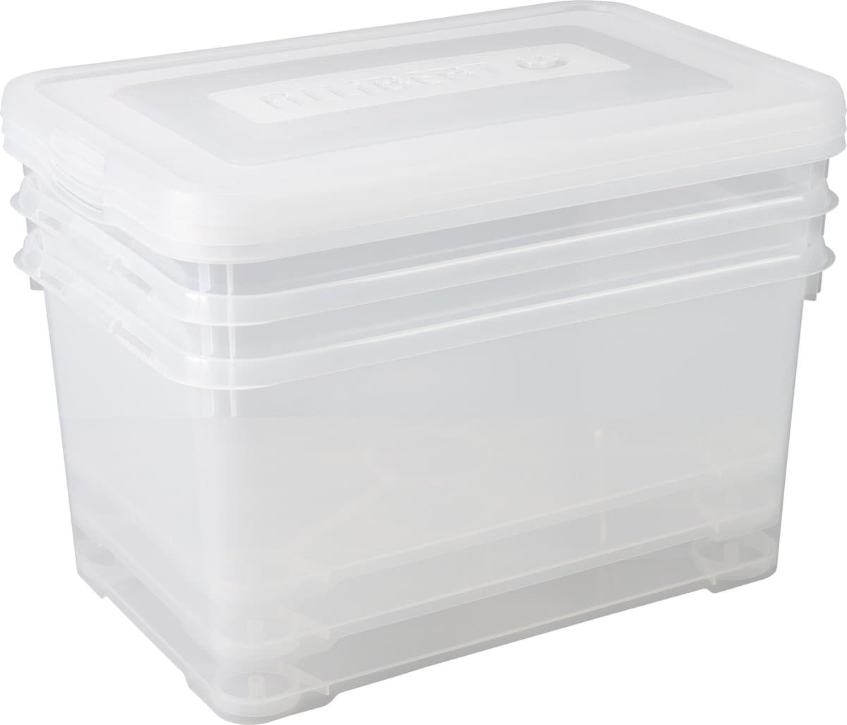 Allibert Handy Opbergbox - 3x50 liter - Set van 3 - Transparant