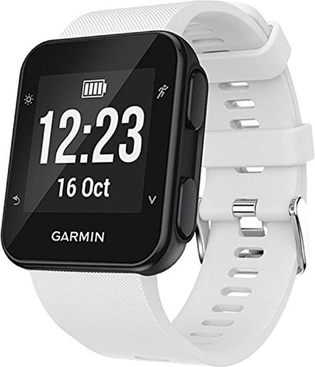 Siliconen sport polsband voor Garmin Foreruuner 35 (wit)