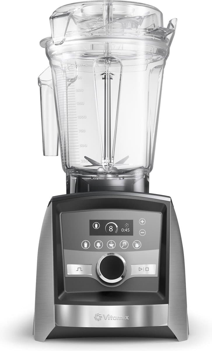 Vitamix A3500i Ascent - high performance blender - LCD display - 5 programma's - 2.2 PK motor - 2 liter kan - 10 jaar garantie - RVS