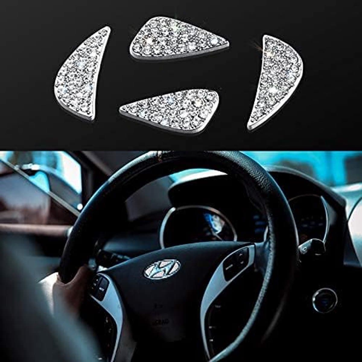 Bling Bling Car Steering Wheel Decoration Indoor Accessories - ShopVlot