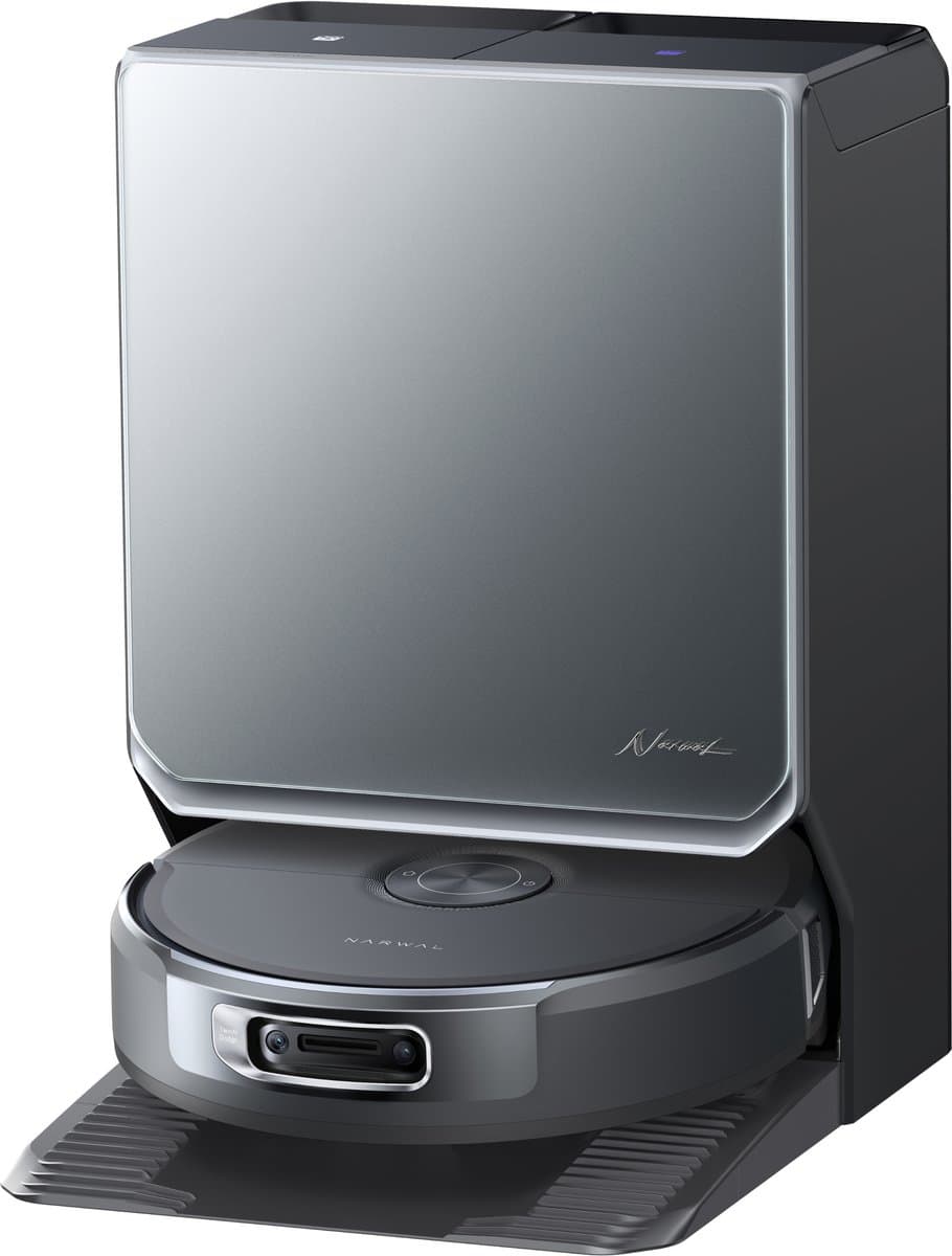 Narwal Flow 2 Complete Robotstofzuiger met Dweilfunctie - 31.000 Pa - Zelfreinigend all-in-one Basisstation - Zwart - Met Extra Accessoires