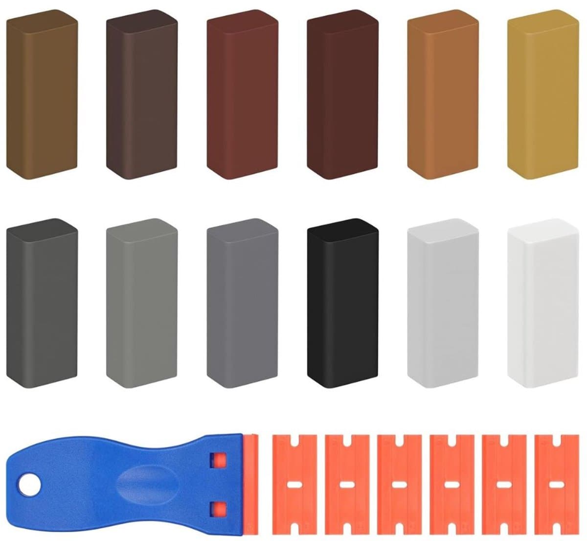 Zolvano® Laminaat Reparatieset - Laminaatvuller - Vuller - Stiften Set -Multikleur