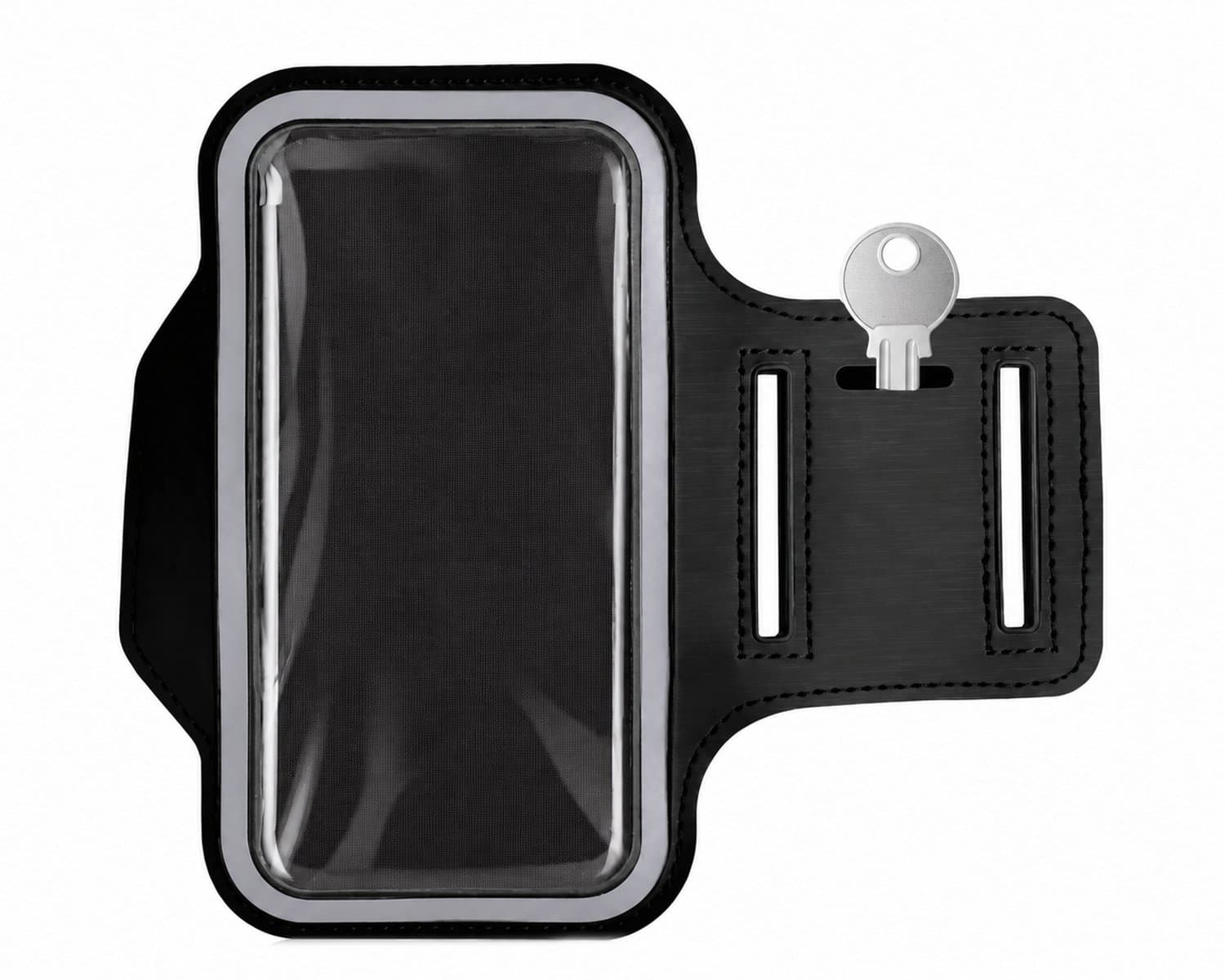 Telefoonhouder Hardlopen 6 - 6,3 inch - Hardloop Armband Telefoon - Geschikt voor iPhone 17 & Smartphones - Sportarmband met Touchscreen & Sleutelvak - Zwart