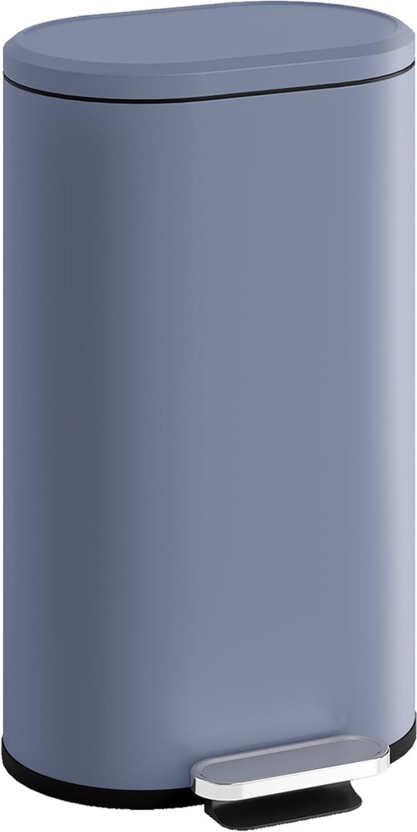 HOMCOM-prullenbak-PP-36,5x31x61cm-grijs