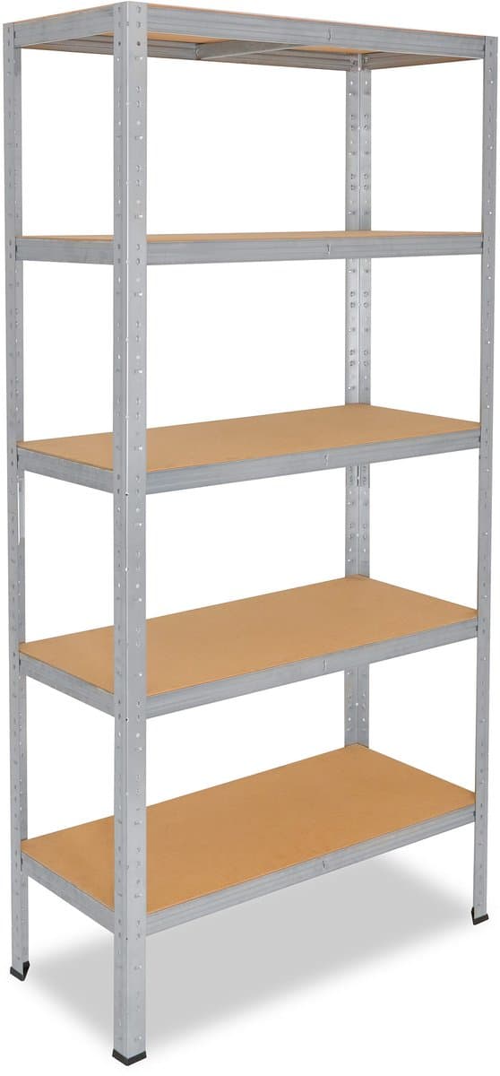 Shelfplaza HOME metalen stellingkast - 230x100x30 cm - verzinkt - 5 planken
