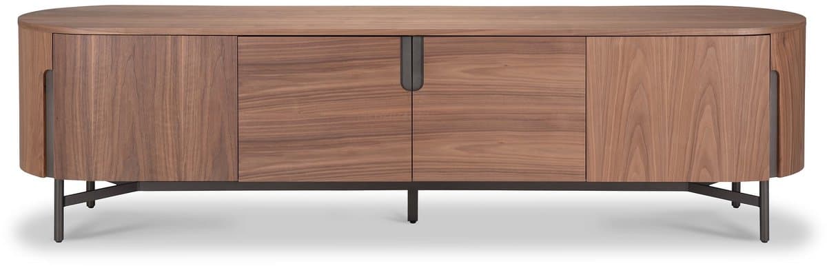 Icon Living - TV Dressoir Sarah 009 Soft-Close 220x50x60 Walnoot Poot Bronze