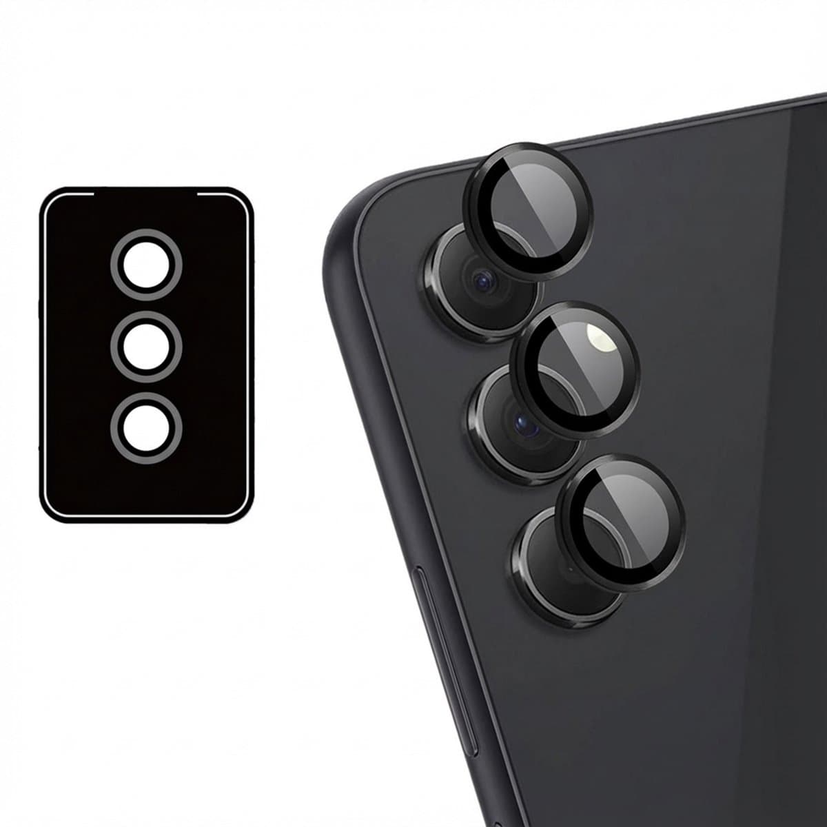 imoshion Camera Lens Protector - Geschikt voor Samsung Galaxy A55 (5G) - 2 Pack - Zwart