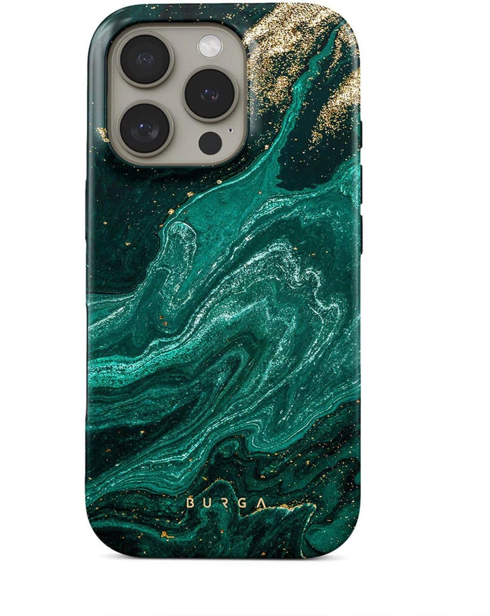 BURGA Telefoonhoesje voor iPhone 16 PRO - MagSafe-compatibel - Schokbestendige Hardcase Hoesje - Emerald Pool
