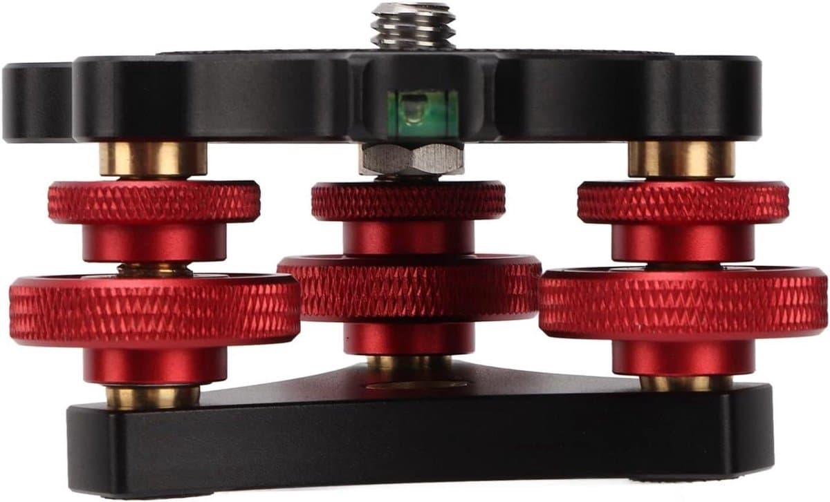 Selbro® Nivelleringsbasis voor Statiefkop - 3/8 inch Schroefdraad met ±5° Hoekinstelling