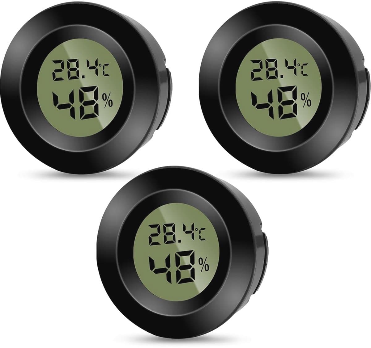 Mini Digitale Binnenkamerthermometer en Hygrometer - Hoge Precisie Temperatuur- en Vochtigheidsmonitor voor Thuis en Kantoor