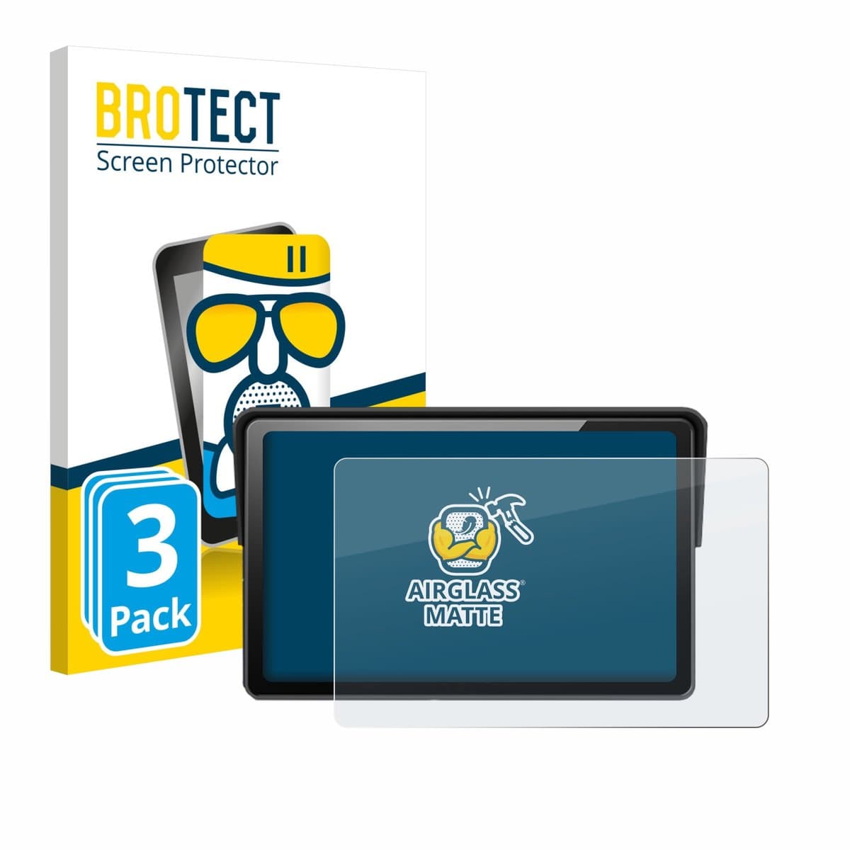 BROTECT - Screenprotector voor Wonsidary W722 7" - Folie Beschermfolie Beschermglas matte 3 Stuks