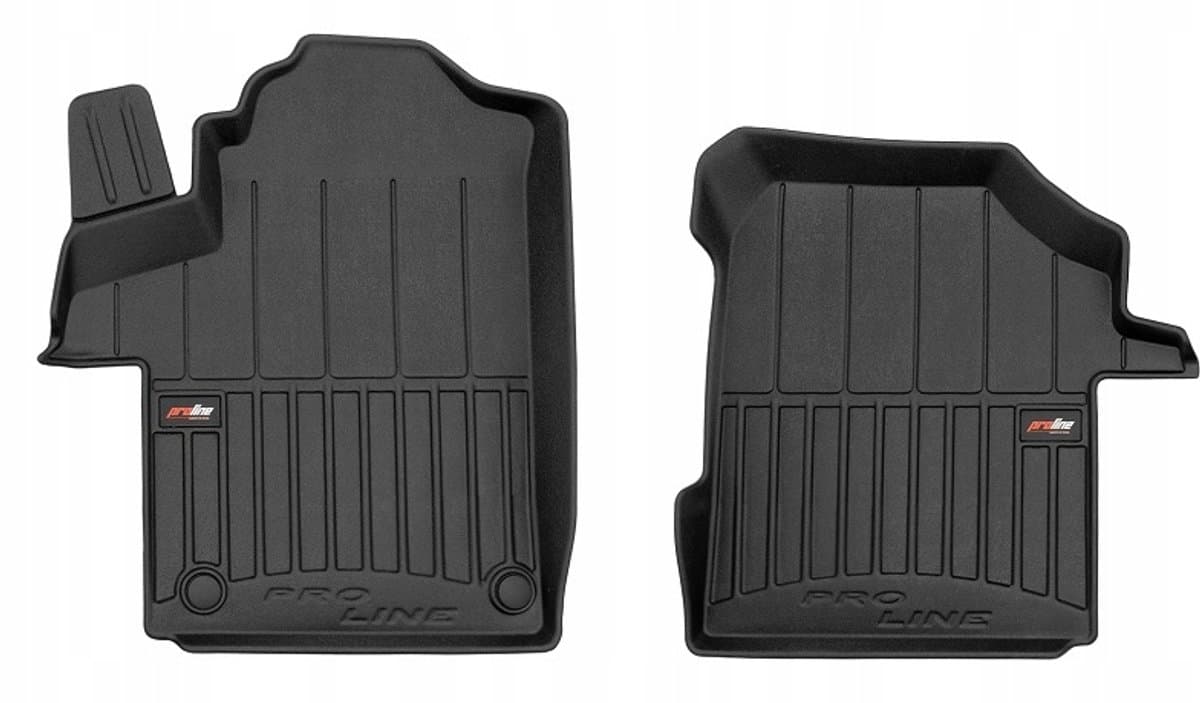 Frogum 3D Rubberen Vloermatten Set – Geschikt voor MERCEDES-BENZ EQV vanaf 2020 – 2-delig (Voorzijde) – TPE Premium Kwaliteit – Extra Hoge Rand 6 cm – Geurloos – Zwart