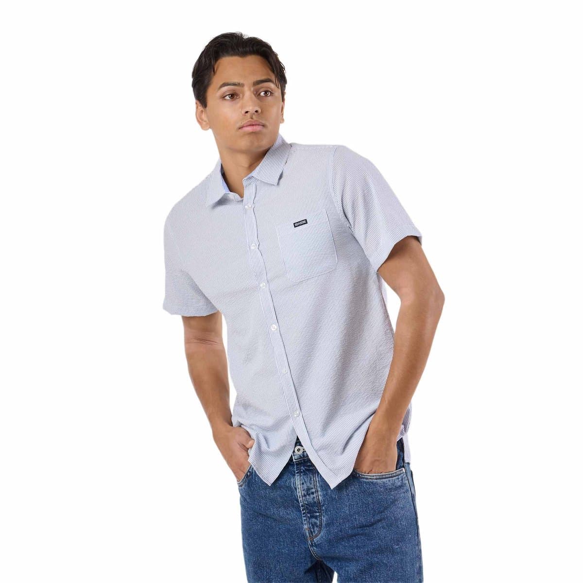 Seaside Coos Bay Shirt – Korte mouw overhemd voor heren – Maat 2XL