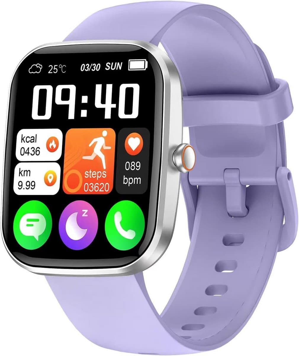 Smartwatch voor Heren en Dames - Compatibel met Android en iOS