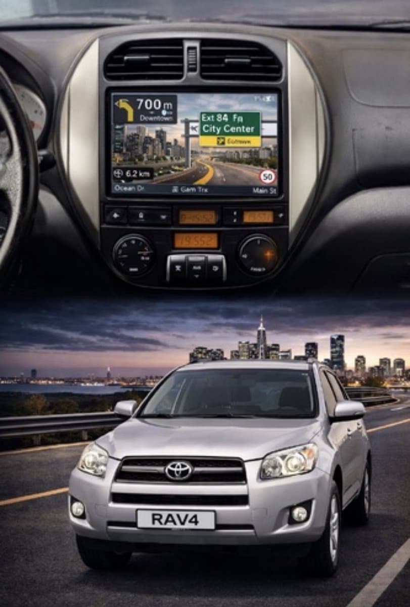 ADIVOX T4 9 inch geschikt voor Toyota RAV4 2003-2005 Android 15 CarPlay/Auto/Wifi/RDS/DSP/5G/QLED/DAB+