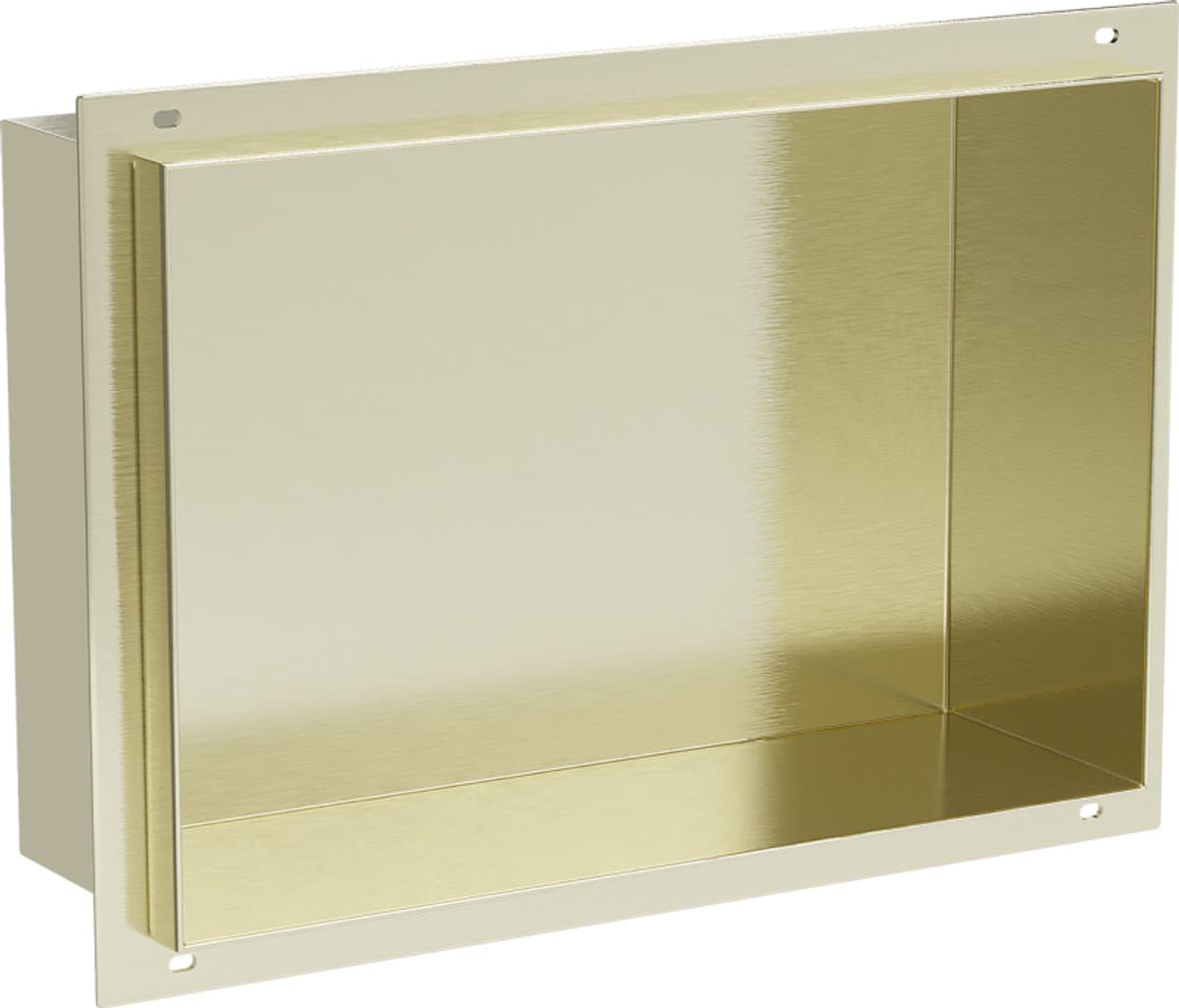Mexen X-Wall-NR nisplank zonder flens 30 x 20 , geborsteld goud - 1951302010