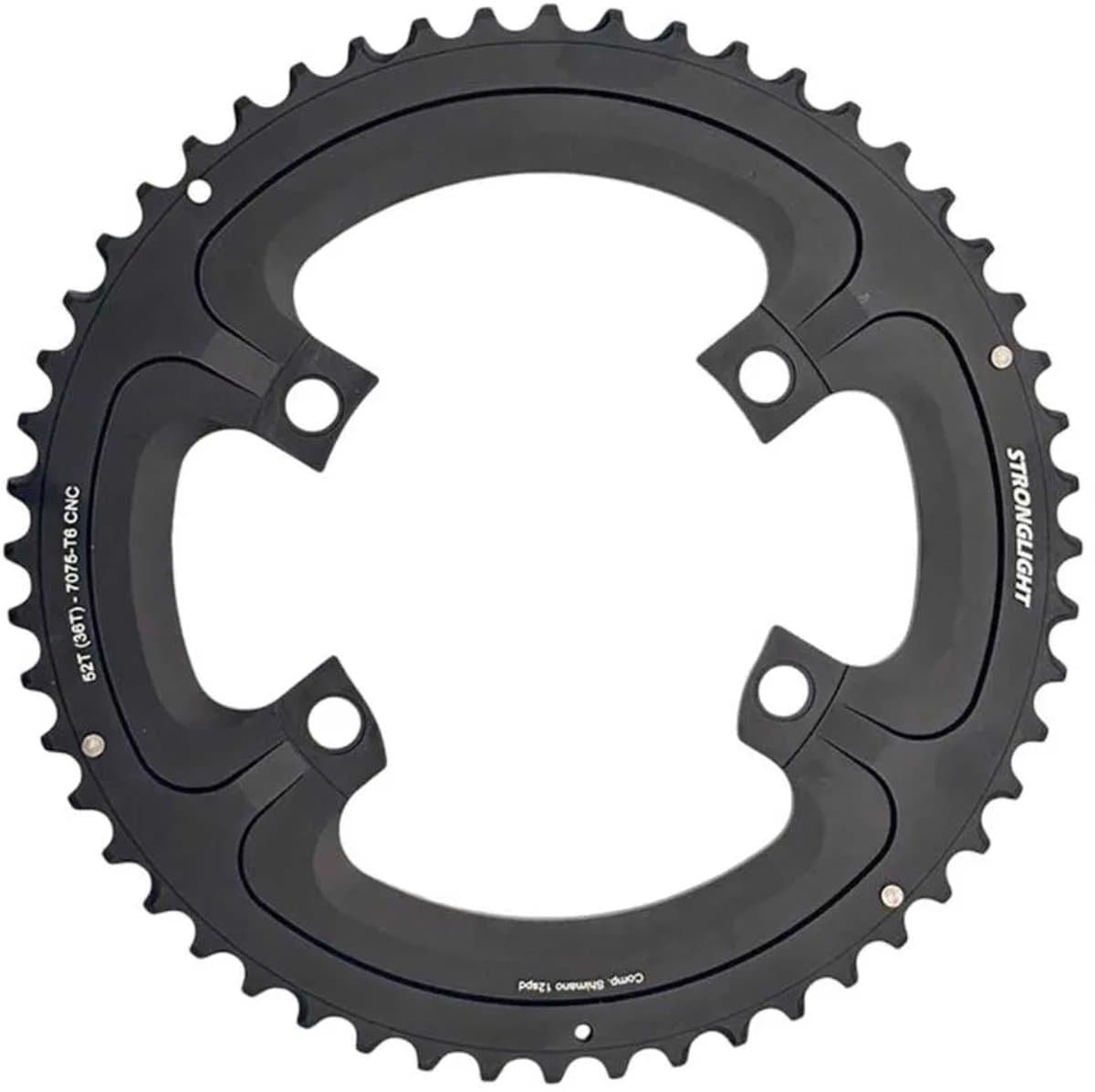 Stronglight Shimano Ultegra Fc-8100 110 Bcd 4b 2x12s 36 52t Kettingblad Zilver 52t