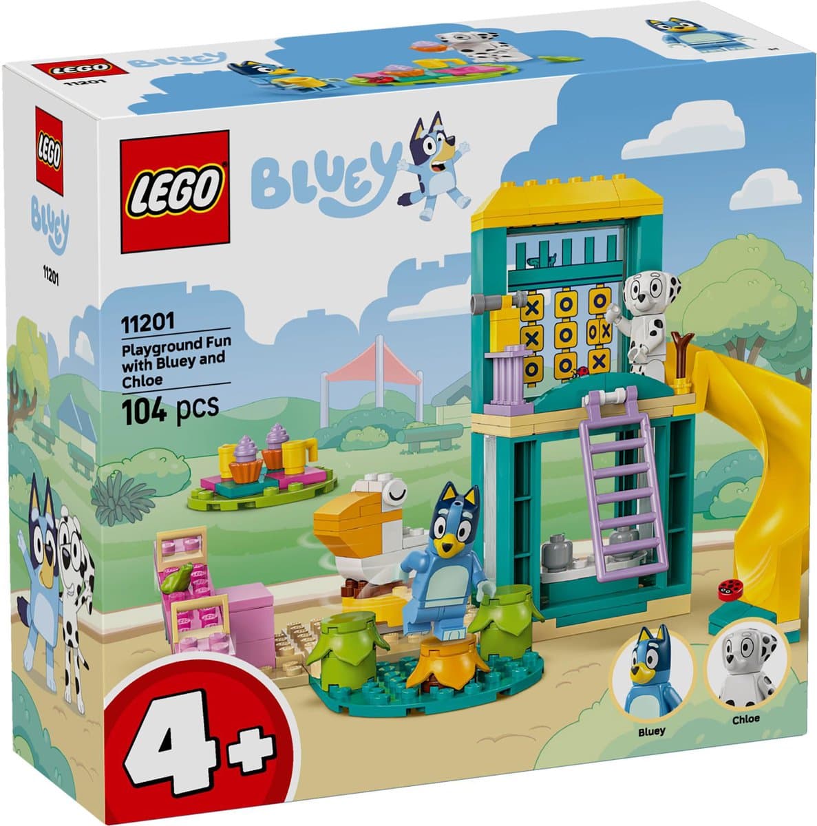 LEGO Bluey 11201 Bluey en Chloé in de speeltuin