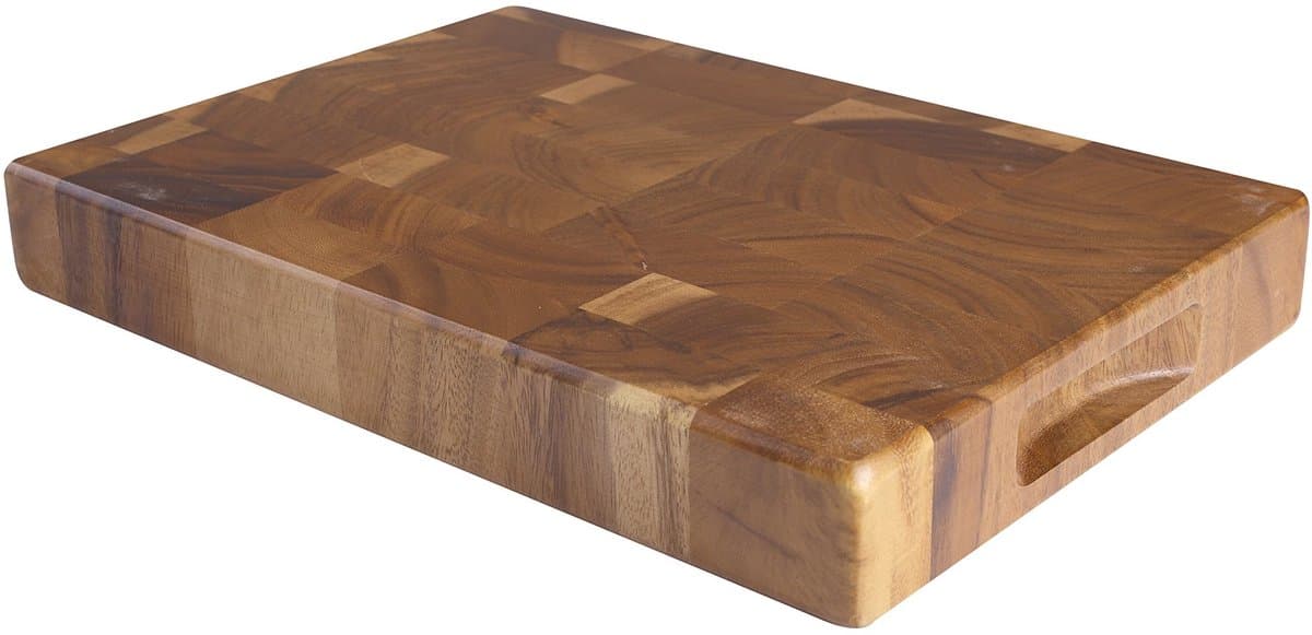 T&G Woodware T en G, kopshouten snijplank met vingergroeven, hout, M